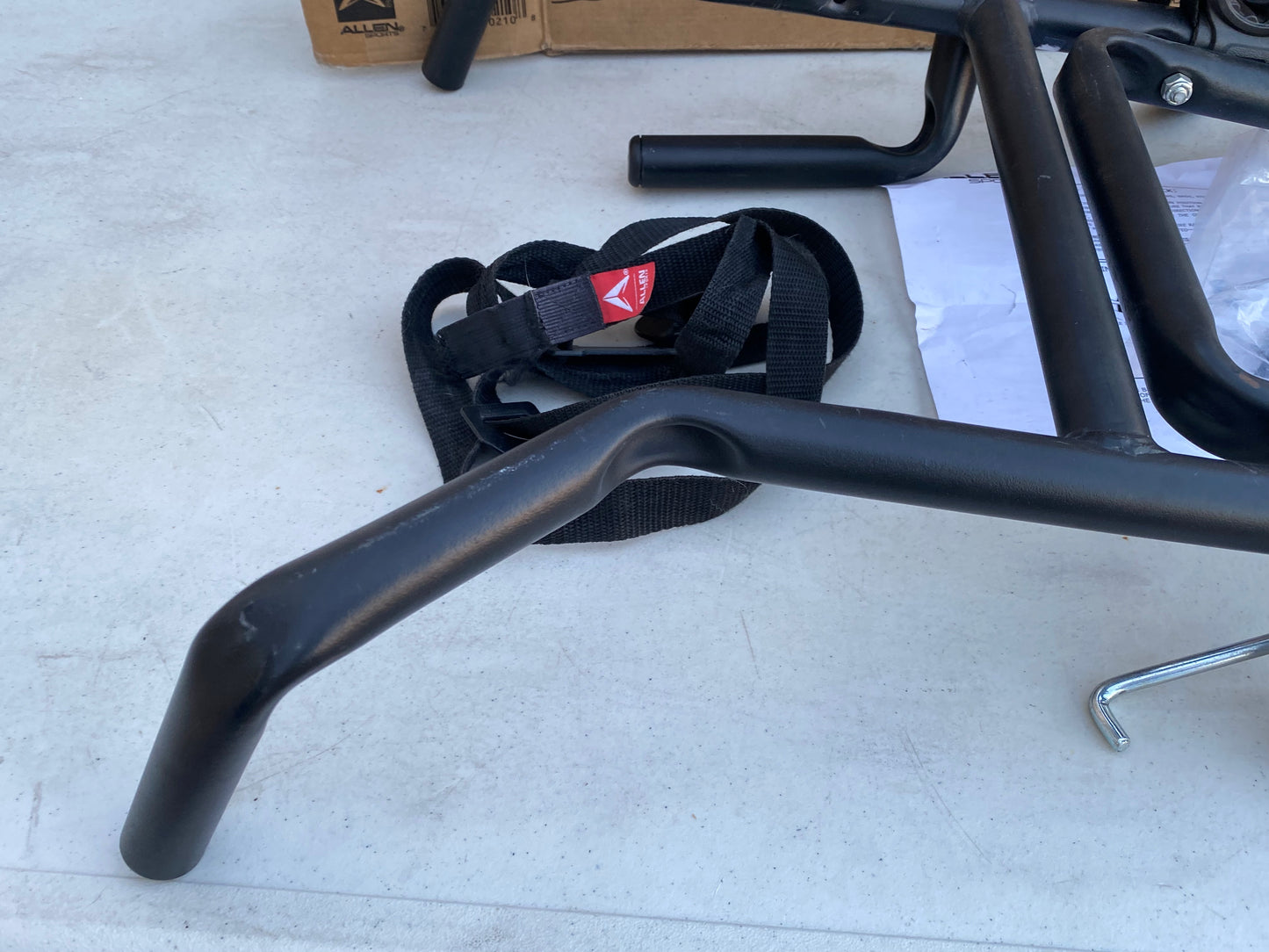 #77 - Allen Spare Tire Bike Carrier, Black - (IN CONDITION AS SHOWN) - (READ)