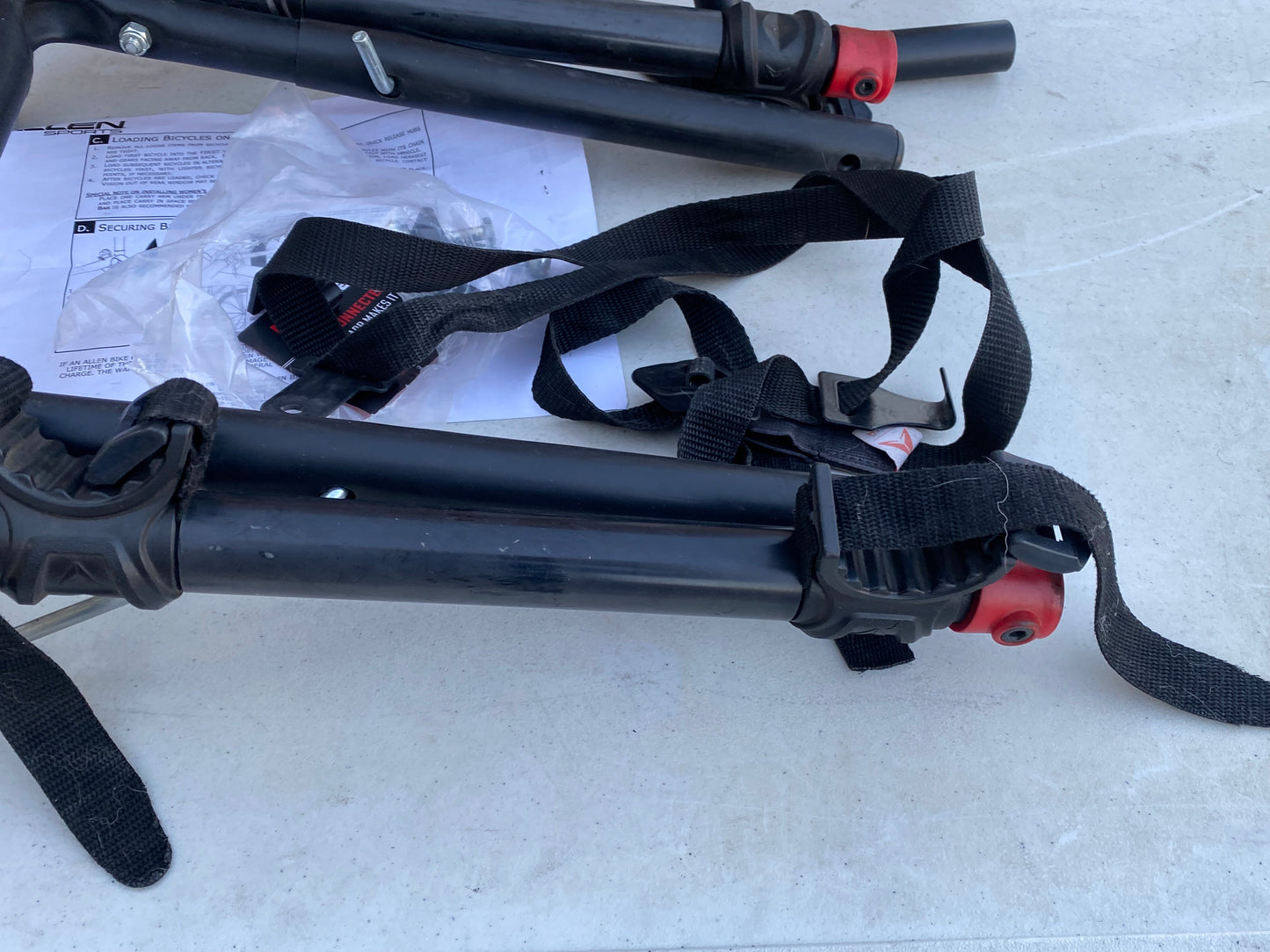 #77 - Allen Spare Tire Bike Carrier, Black - (IN CONDITION AS SHOWN) - (READ)