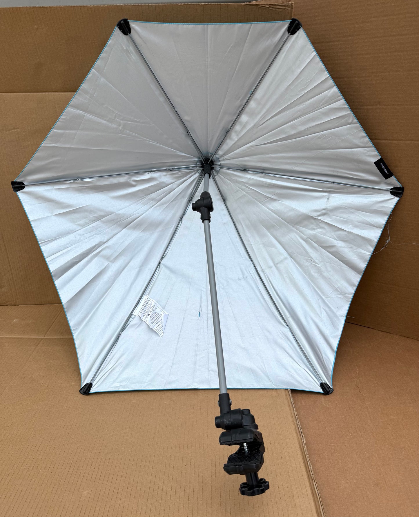 sport-Brella Versa-Brella Adjustable Umbrella W/Universal Clamp, Aqua - (READ)