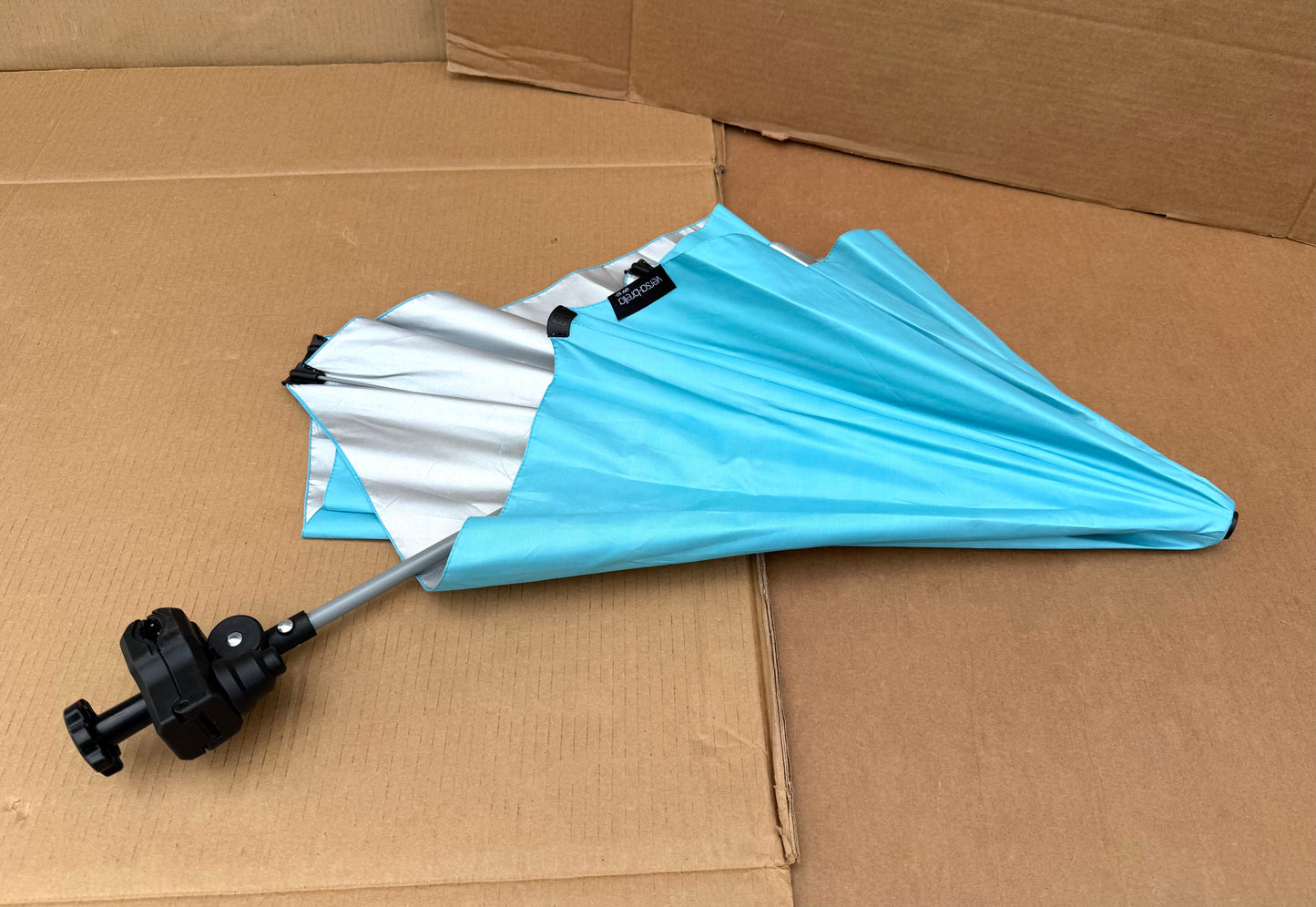 sport-Brella Versa-Brella Adjustable Umbrella W/Universal Clamp, Aqua - (READ)