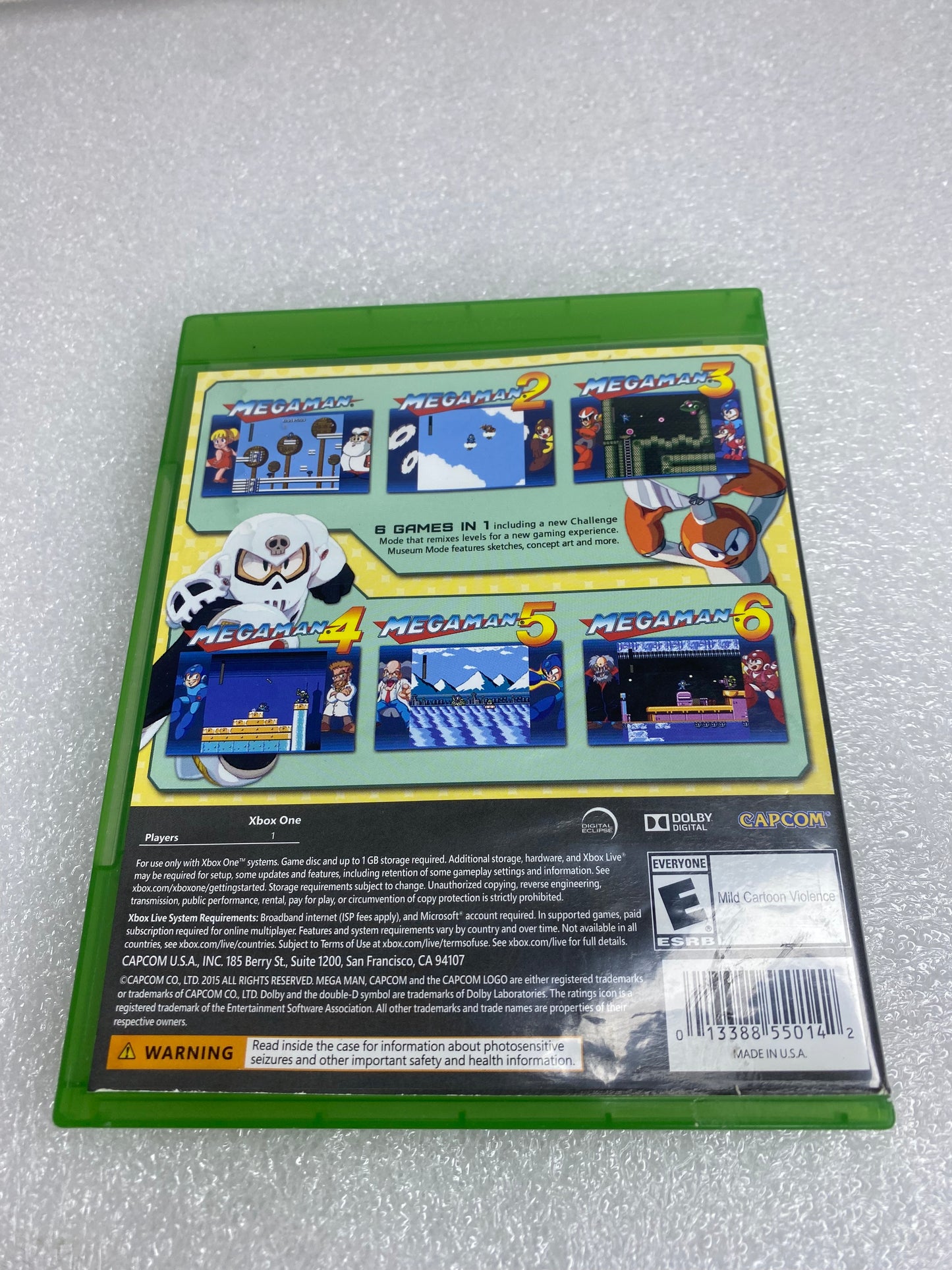 Capcom Megaman Legacy Collection For Microsoft Xbox One With Stickers