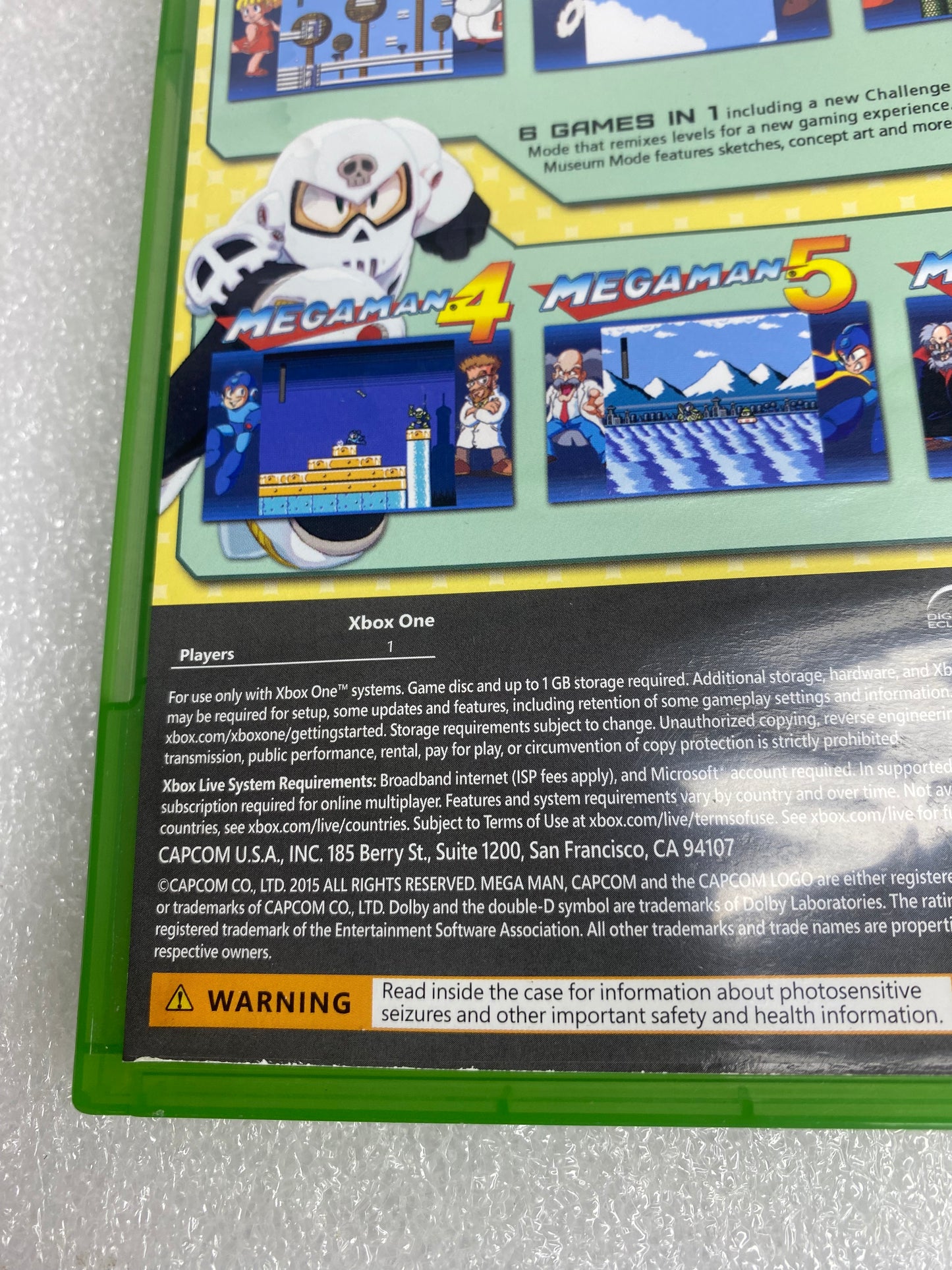 Capcom Megaman Legacy Collection For Microsoft Xbox One With Stickers
