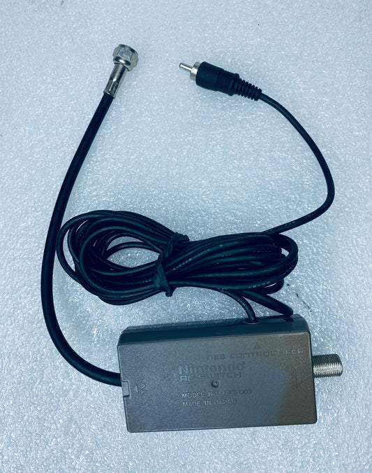 genuine Official Nintendo RF Switch Cable Adapter, NES-003, Gray - (Read)
