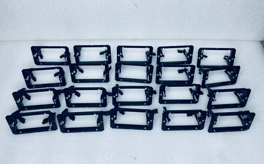 lot of 20 - 1 Gang Low Voltage Mounting Brackets Black for Wall Plate - (READ)