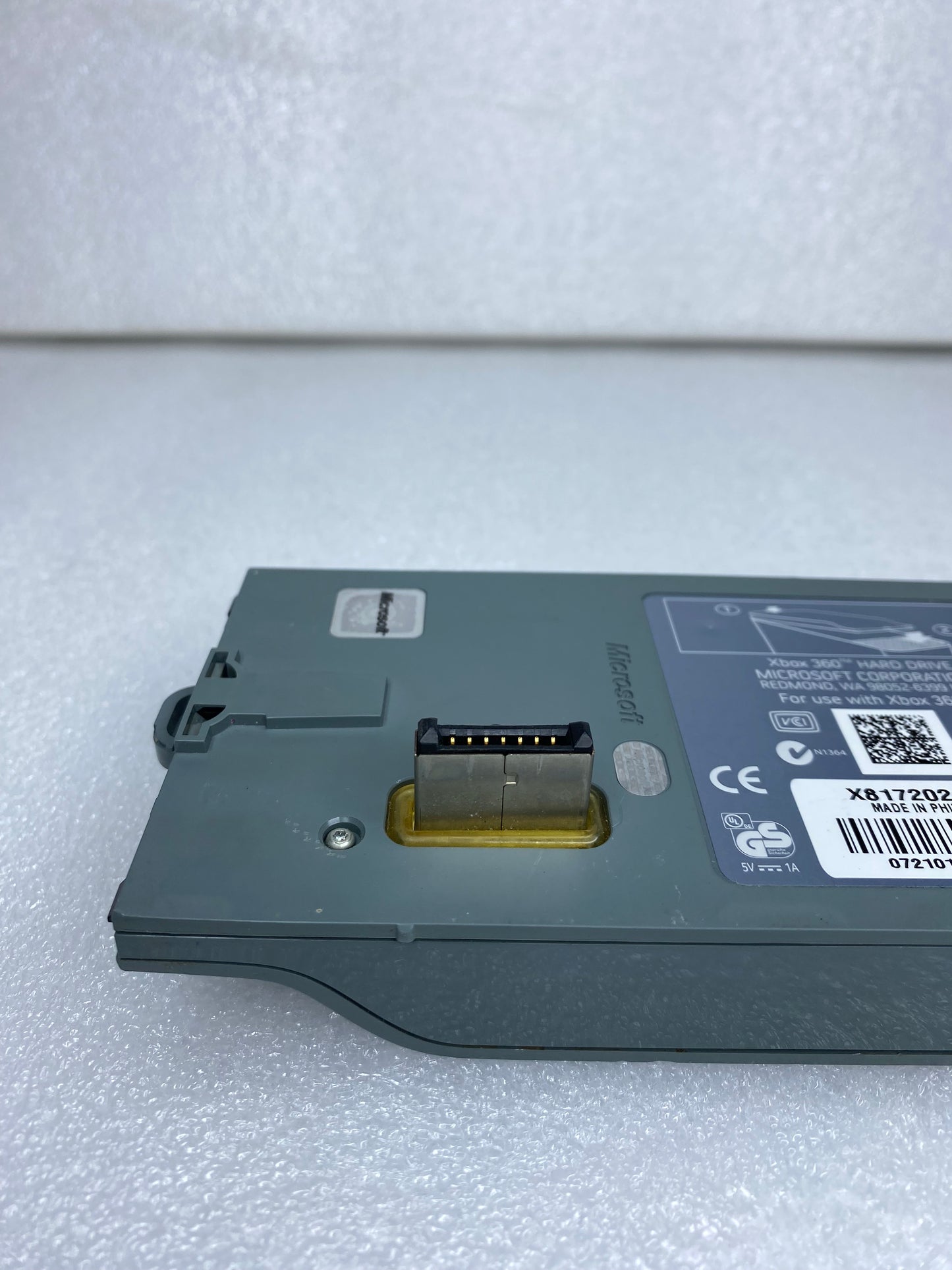 #05 - microsoft Xbox 360 60GB External Hard Drive, Gray, X817202-001 - (READ) - (IN CONDITION AS SHOWN)