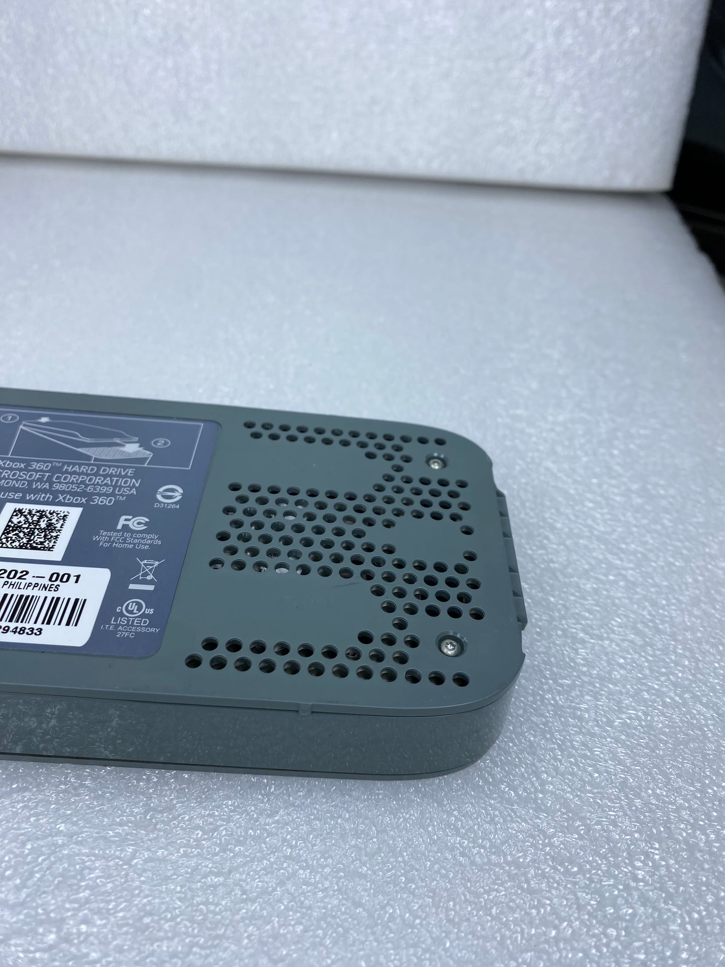 #05 - microsoft Xbox 360 60GB External Hard Drive, Gray, X817202-001 - (READ) - (IN CONDITION AS SHOWN)