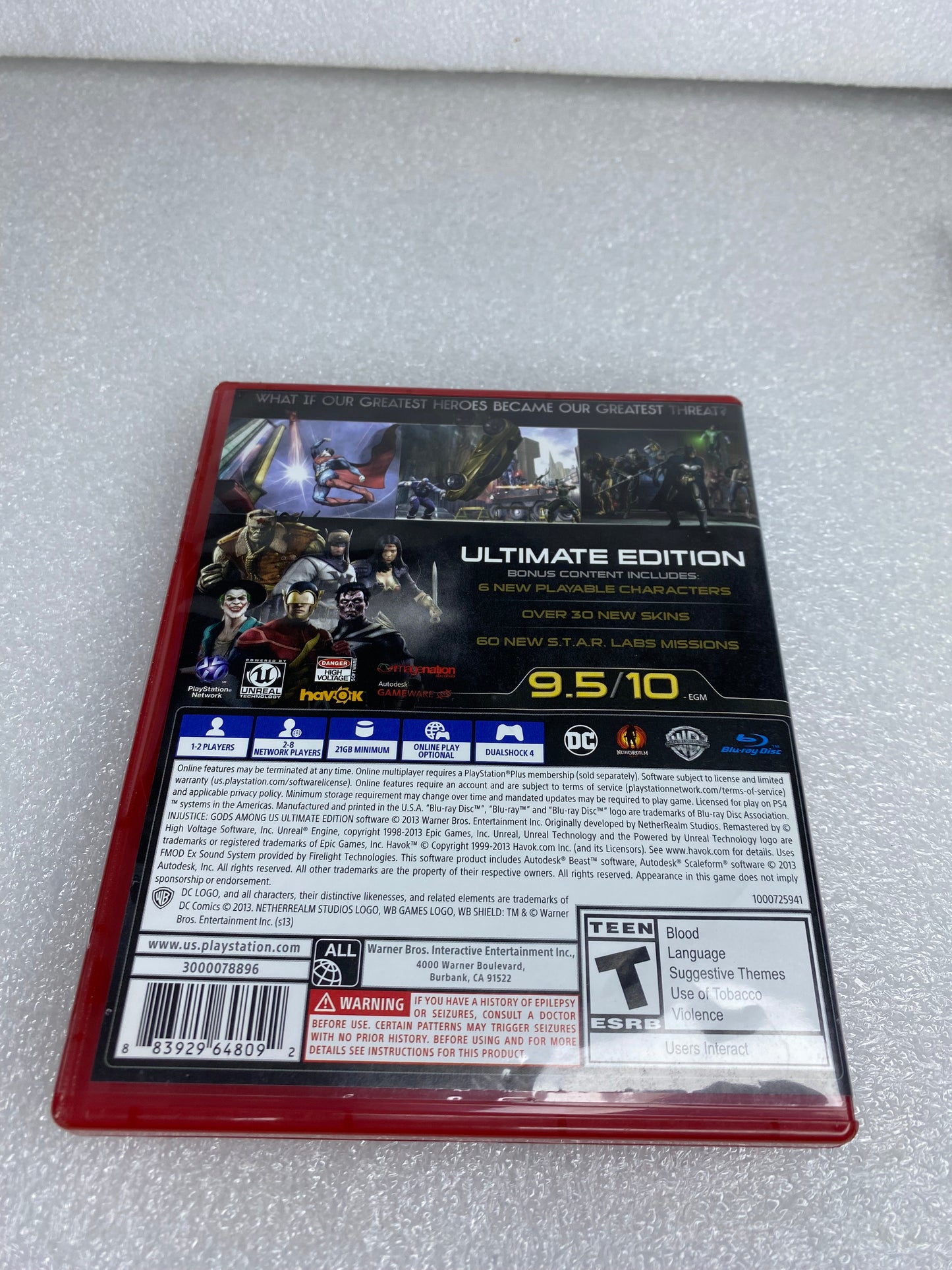 sony PlayStation 4 PS4 Injustice Gods Among Us Ultimate Edition - (READ)