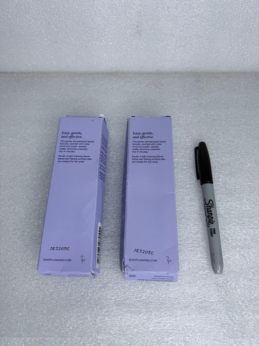 #181 - lot Of 2 - New Flamingo Facial Hair Removal Cream (2.70 fl oz Total) - (READ)
