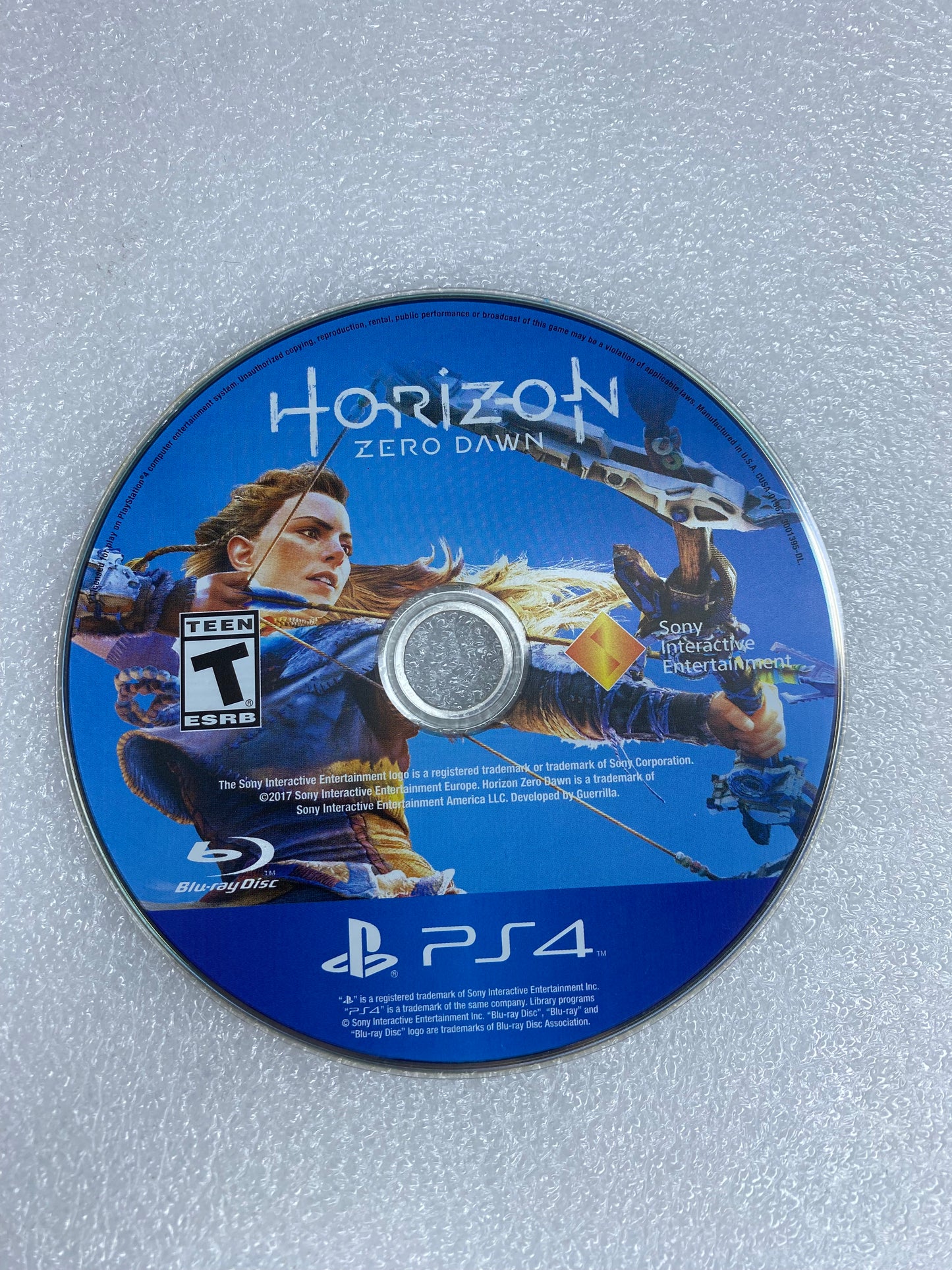 #07 - disc Only - Horizon Zero Dawn For Sony PlayStation 4, PS4 - (READ) - (IN CONDITION AS SHOWN)