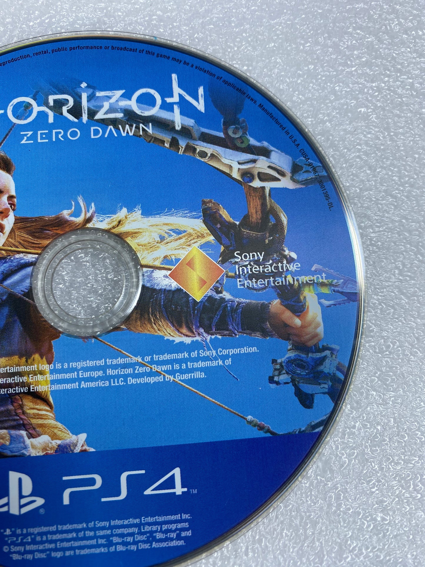 #07 - disc Only - Horizon Zero Dawn For Sony PlayStation 4, PS4 - (READ) - (IN CONDITION AS SHOWN)