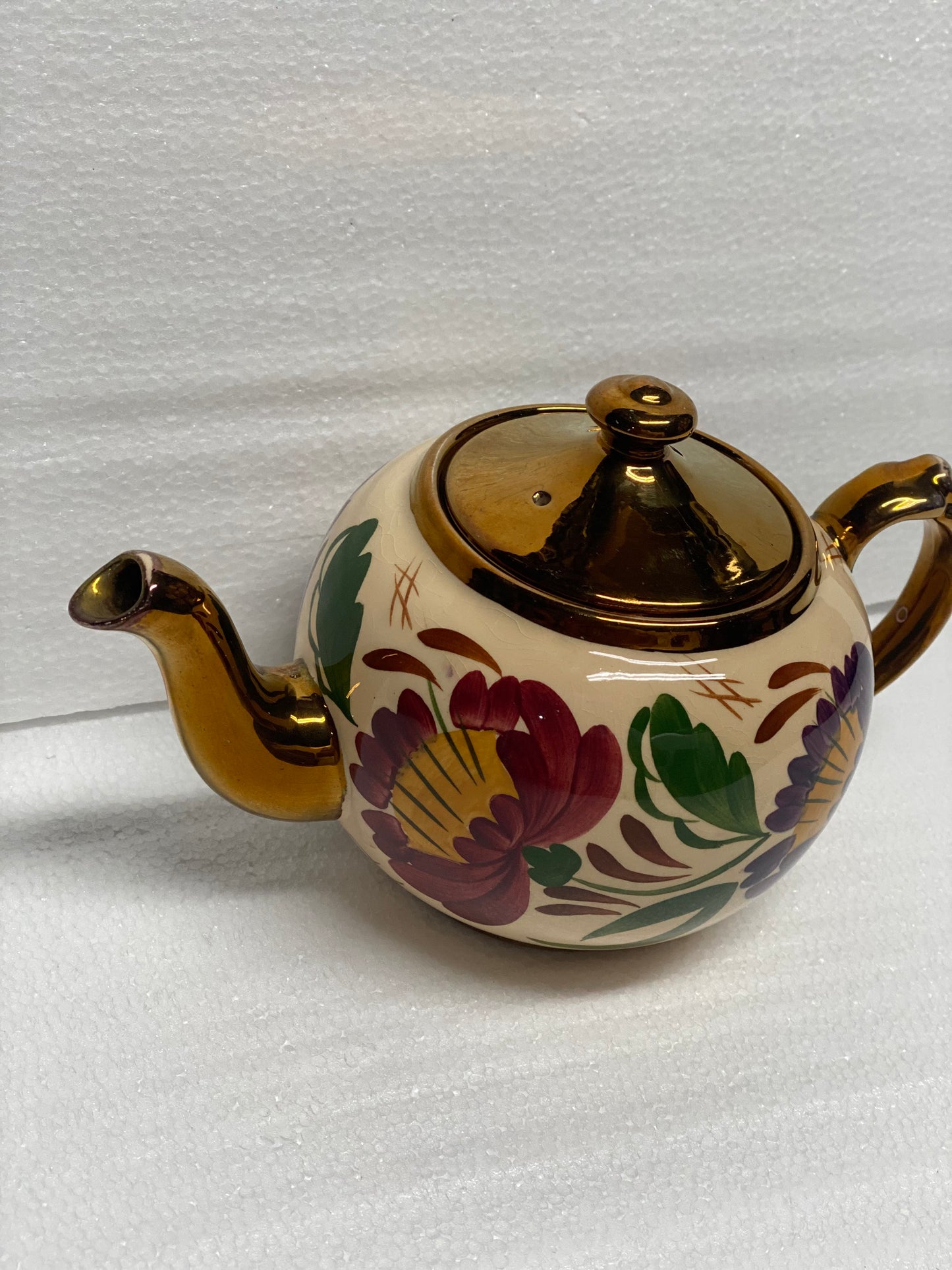vintage Wade Heath Copper Luster Teapot Made In England (READ)