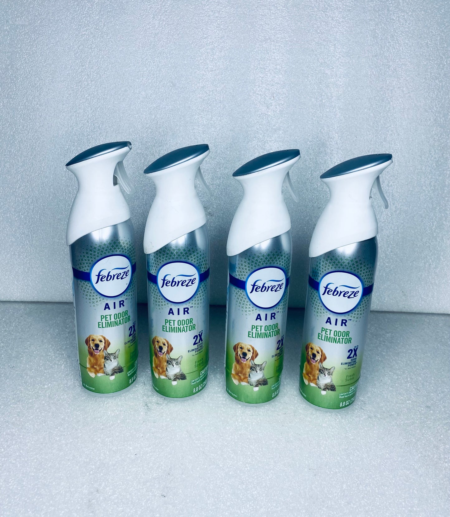 #14 - lot of 4 New - Febreze Air Pet Odor Eliminator 8.8 oz. Fresh Scent - (READ) - (IN CONDITION AS SHOWN)