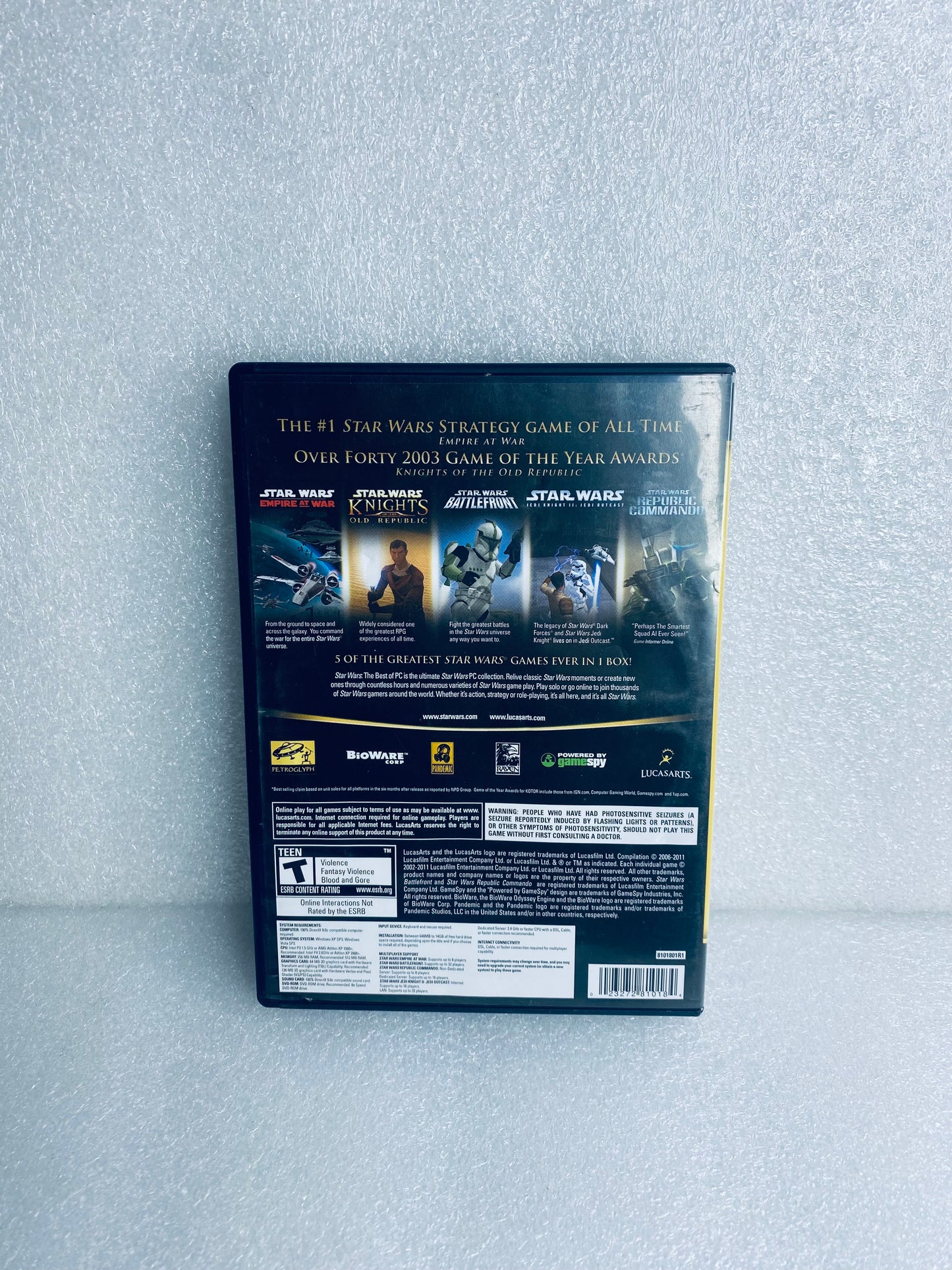 #17 - lucasArts Star Wars The Best Of PC DVD-ROM Replacement Discs - (READ) - (IN CONDITION AS SHOWN)