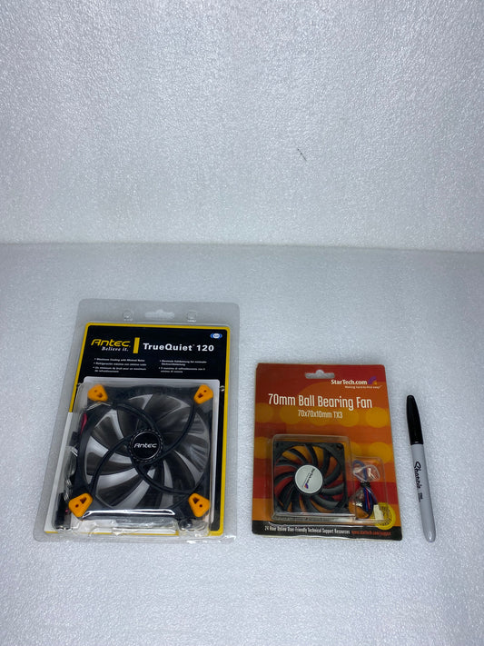 #103 - lot of 2 - New Replacement Computer Fans - (IN CONDITION AS SHOWN)$$$