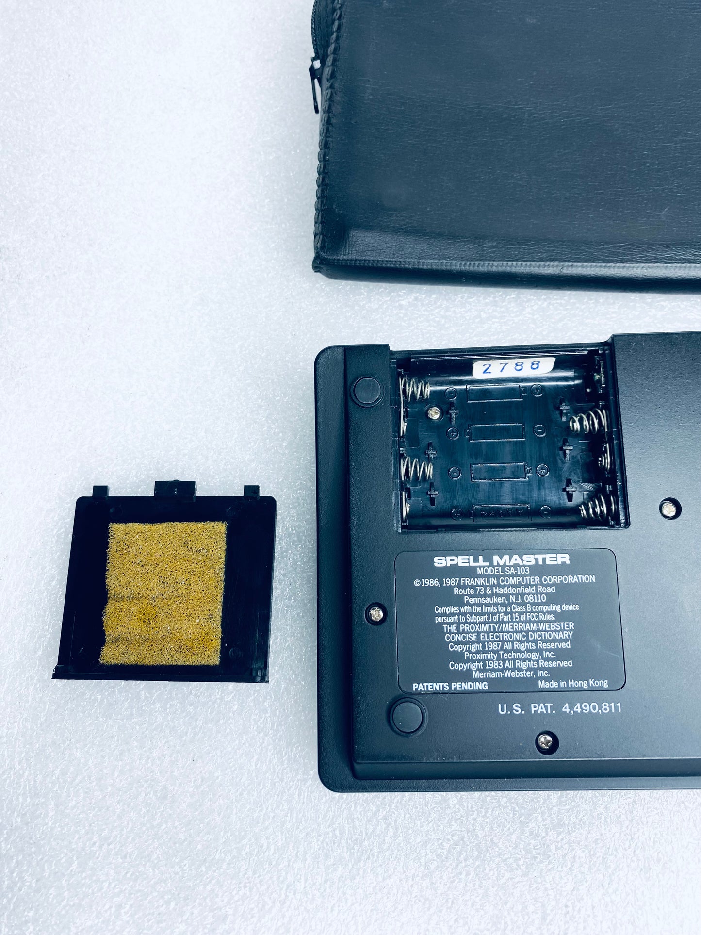 #25 - franklin Computer Spell Master Linguistic Technology Black SA-103 - (READ) - (IN CONDITION AS SHOWN)