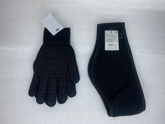 #197 - lot Of - New West Loop Fleece Headband & Gripper Glove, One Size Fits Most - (IN COLOR AS SHOWN)