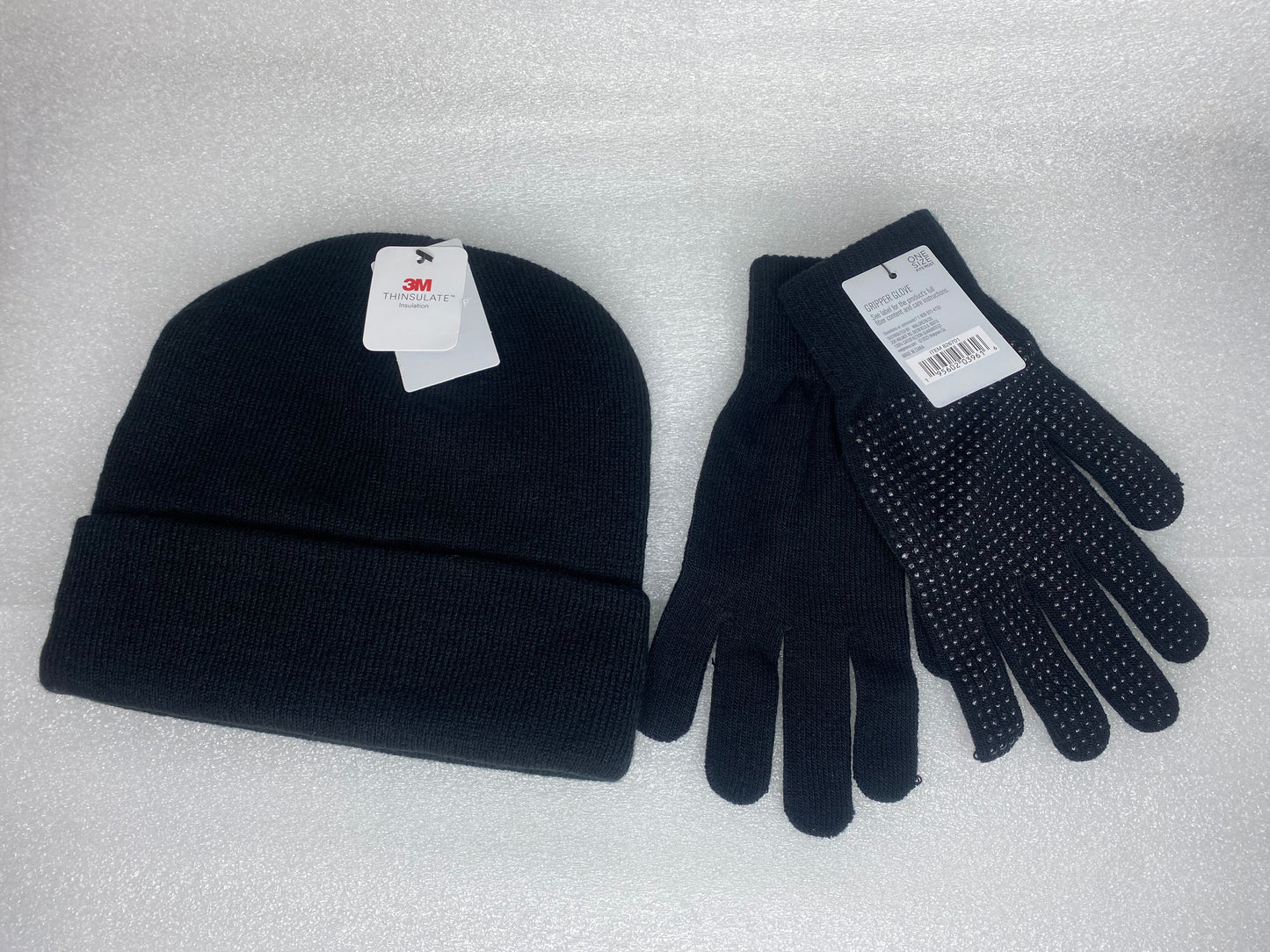 #201 - lot Of - New West Loop Double Layer Hat & Gripper Glove, One Size Fits Most - (IN COLOR AS SHOWN)