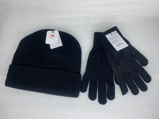 #201 - lot Of - New West Loop Double Layer Hat & Gripper Glove, One Size Fits Most - (IN COLOR AS SHOWN)