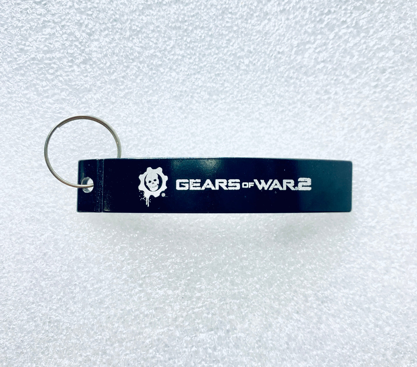 gears Of War 2 Keychain Bottle Opener, Black/White