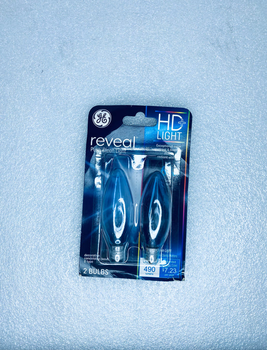 #28 - lot Of 2 - New Reveal Pure Clean Light HD+ Light Bulbs, 48714 - (READ) - (IN CONDITION AS SHOWN)