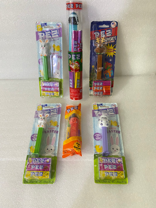 #233 - Lot Of 6 - New Sealed PEZ Holiday Toy Lot (AS SHOWN)
