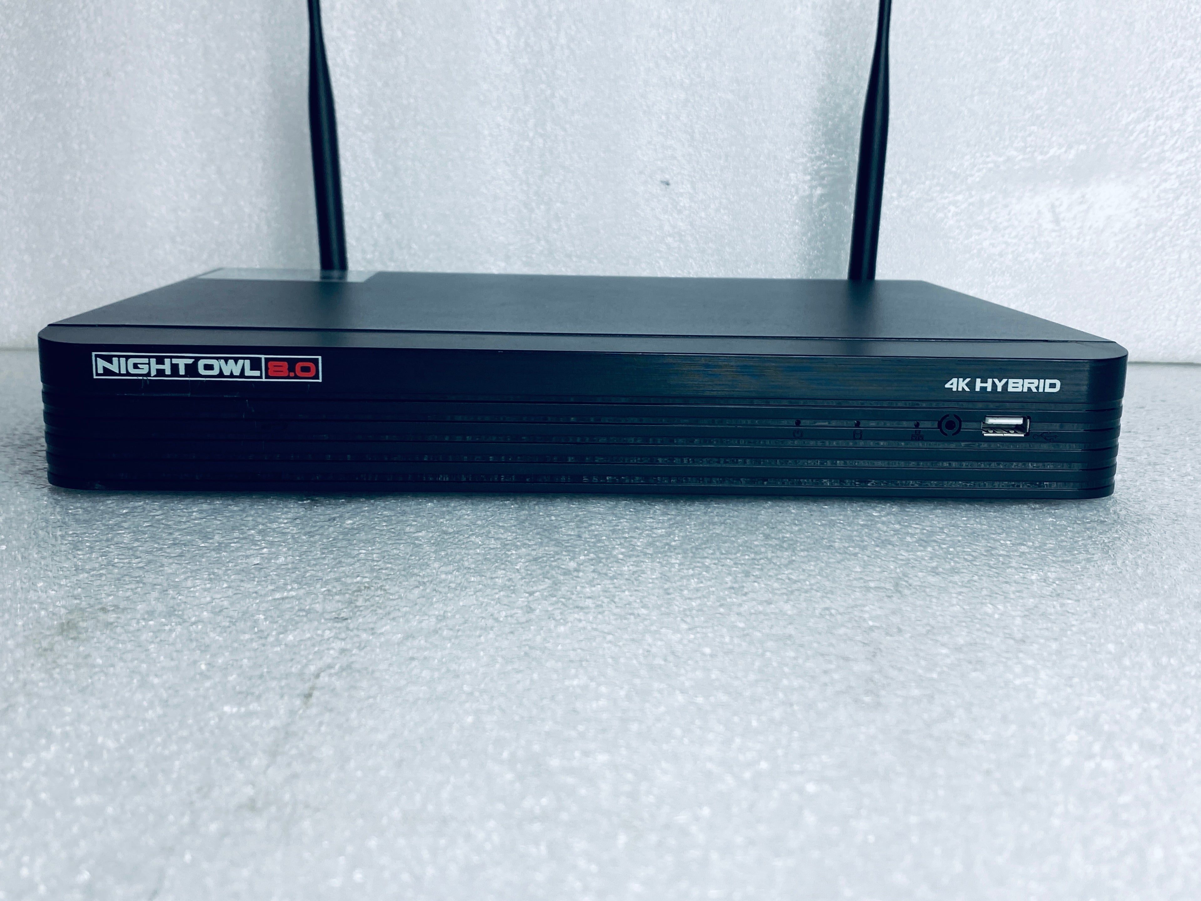 Night Owl 4-Channel Hybrid 4K Security 8.0 1TB HDD DVR Security System, (4) 8.0 4K Bullet & (2) 1080P Wireless Indoor Add-On Cameras (READ)