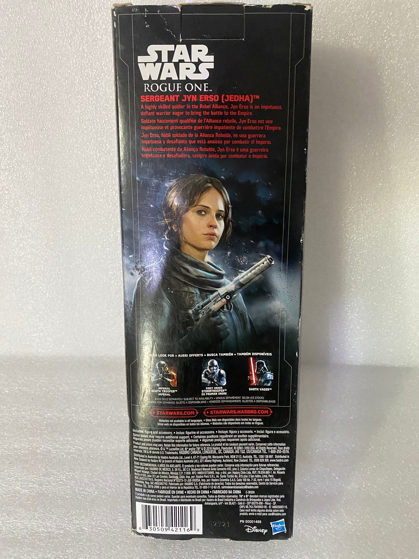 #239 - Star Wars Rogue One Sergeant Jyn Erso (Jedha) - (IN CONDITION AS SHOWN)