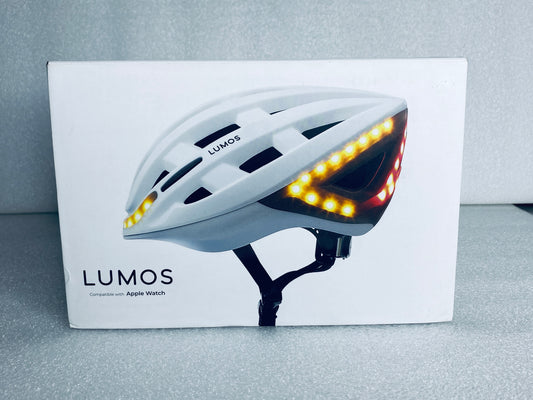 new Other-Lumos Kickstart M/L Bluetooth White Smart Bike Helmet With Remote