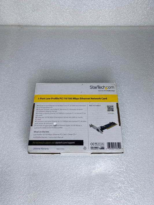 #36 - open Box -StarTech Low Profile PCI Ethernet Network Card, ST100SLP- (READ) - (IN CONDITION AS SHOWN)