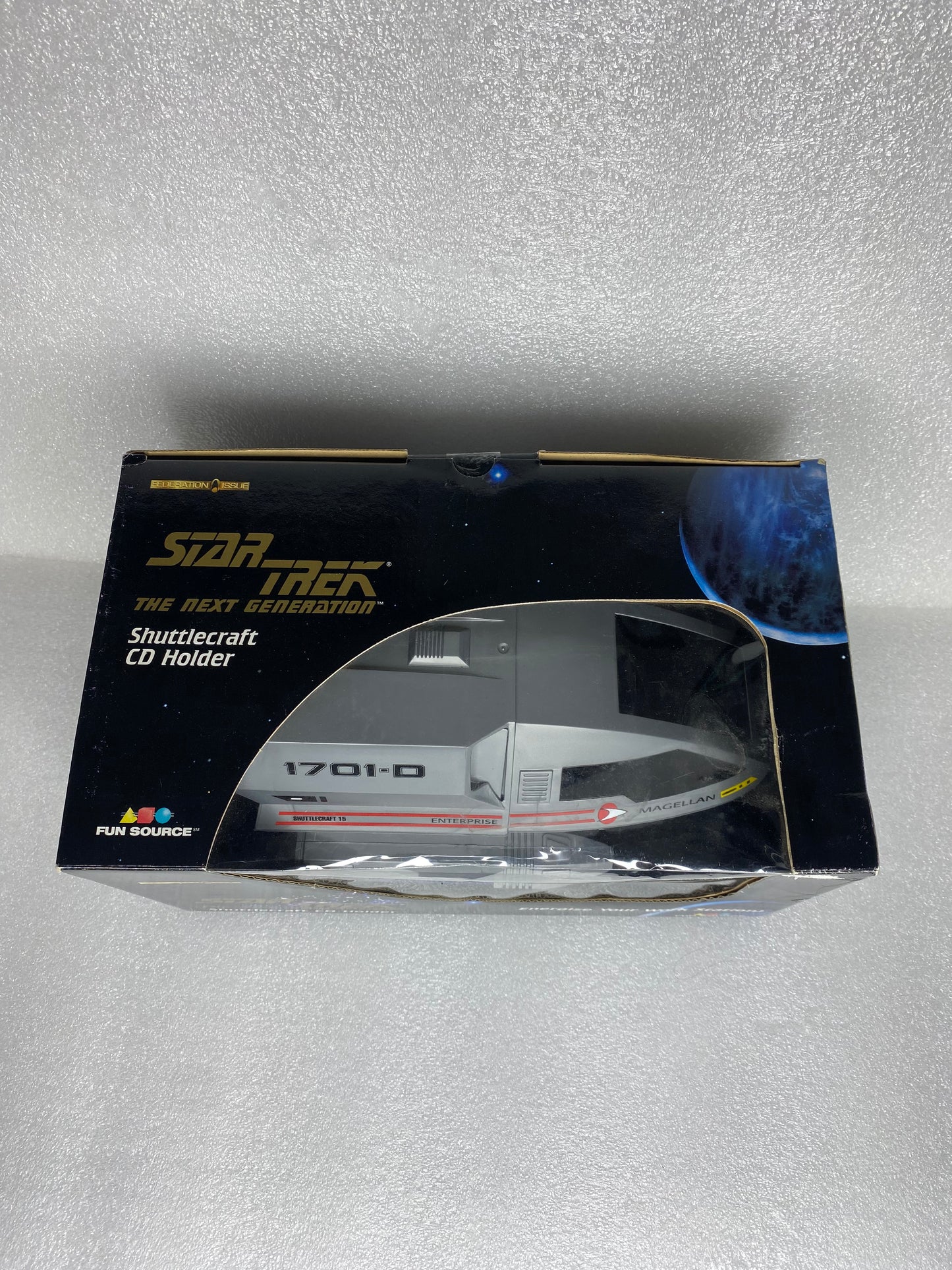 #37 - Star Trek The Next Generation 9" Shuttlecraft CD Holder, 07004 - (READ) - (IN CONDITION AS SHOWN)