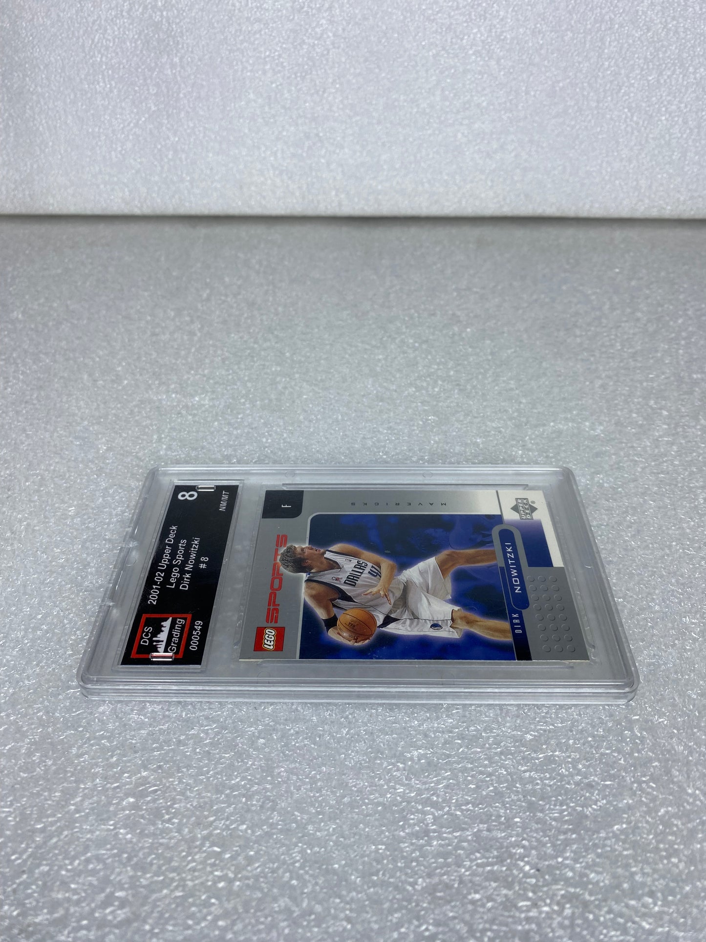 DCS Graded NM/MT - 2001-02 Upper Deck Sports, Dirk Nowitzki #8 Mavericks- (READ)