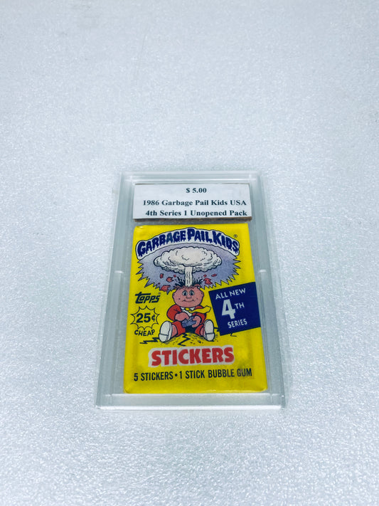 Authentic Unopened 1986 Topps Garbage Pail Kids USA 4th Series 4 OS4 - (READ)