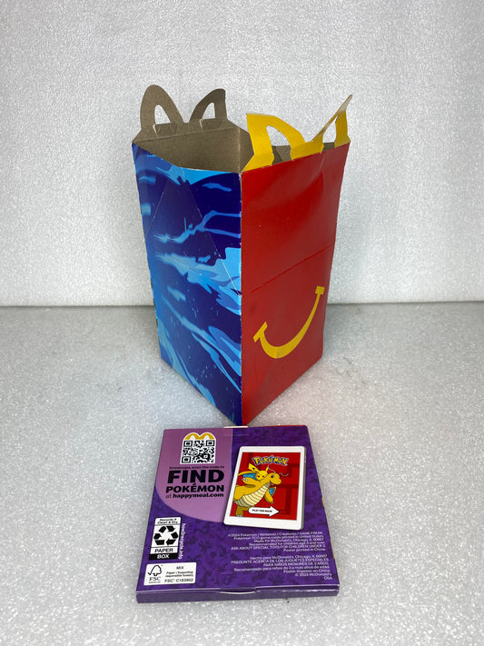 #49 - new - McDonald's Pokemon Sticker Activity Sheet #1 with Meal Box - (READ) - (IN CONDITION AS SHOWN)