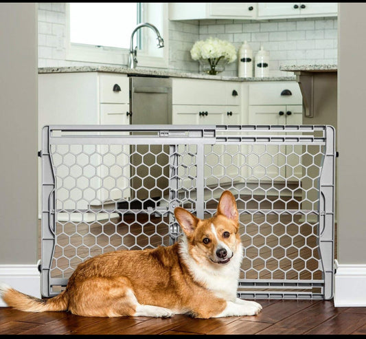 new Other-Carlson 23" Tall Easy Fit Portable Pet Gate, Fits Openings 28-42" Wide