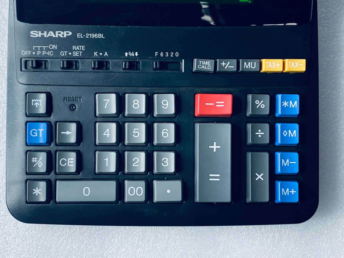 sharp EL-2196BL 12-Digit Printing Calculator, Black