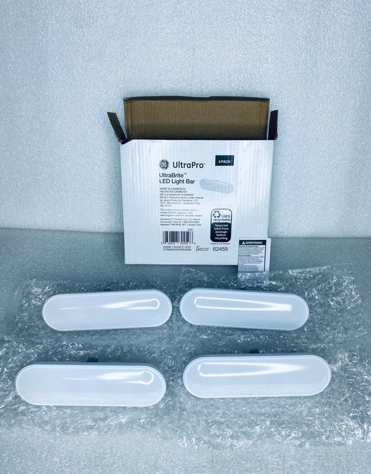 #53 - Open Box - lot Of 4 UltraPro UltraBrite LED Light Bar White 62459- (READ) - (IN CONDITION AS SHOWN)