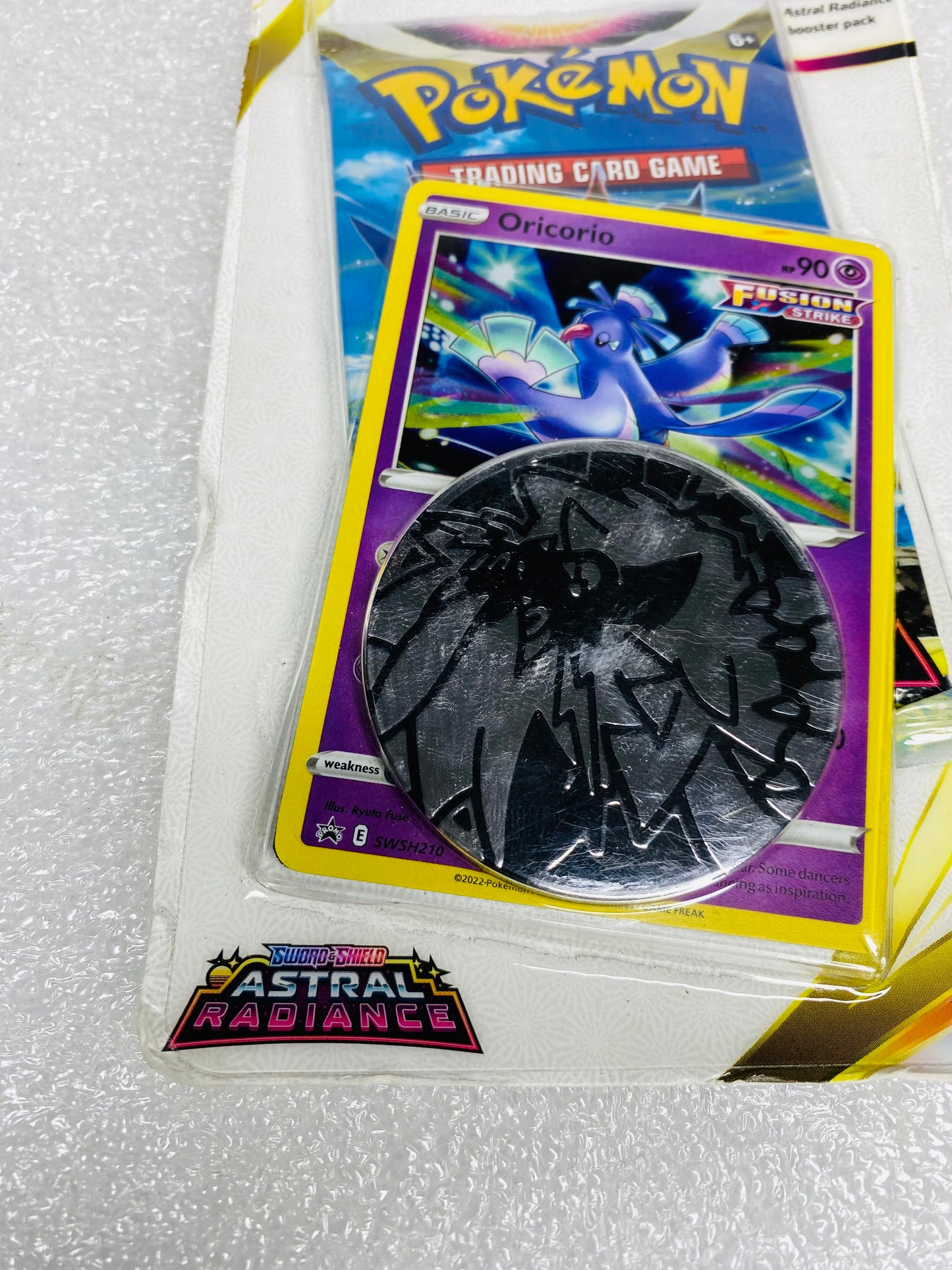 New Other - Pokemon Sword: Astral Radiance Booster Pack & Coin Oricorio - (READ)