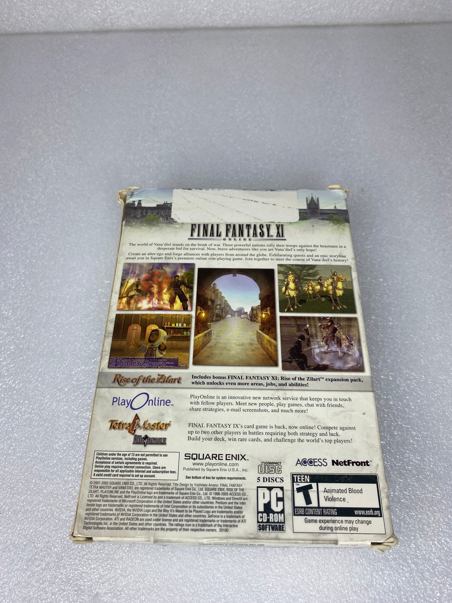 #64 - Square Enix Final Fantasy XI Online 11 Zilart Extension RPG, PC - (READ) - (IN CONDITION AS SHOWN)