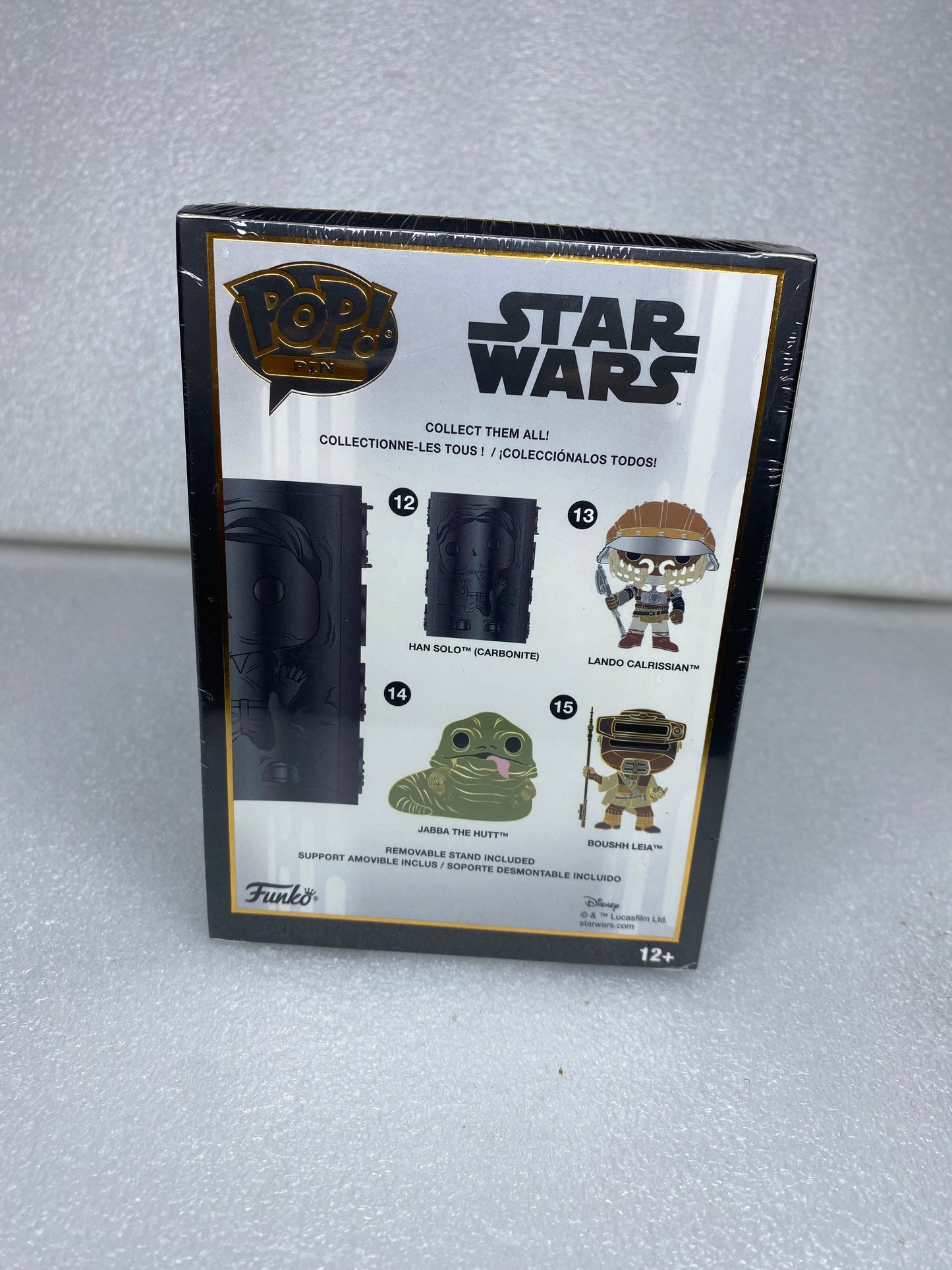 New - Star Wars Funko POP! Enamel Pin #12 Han Solo Carbonite With Stand - (READ)