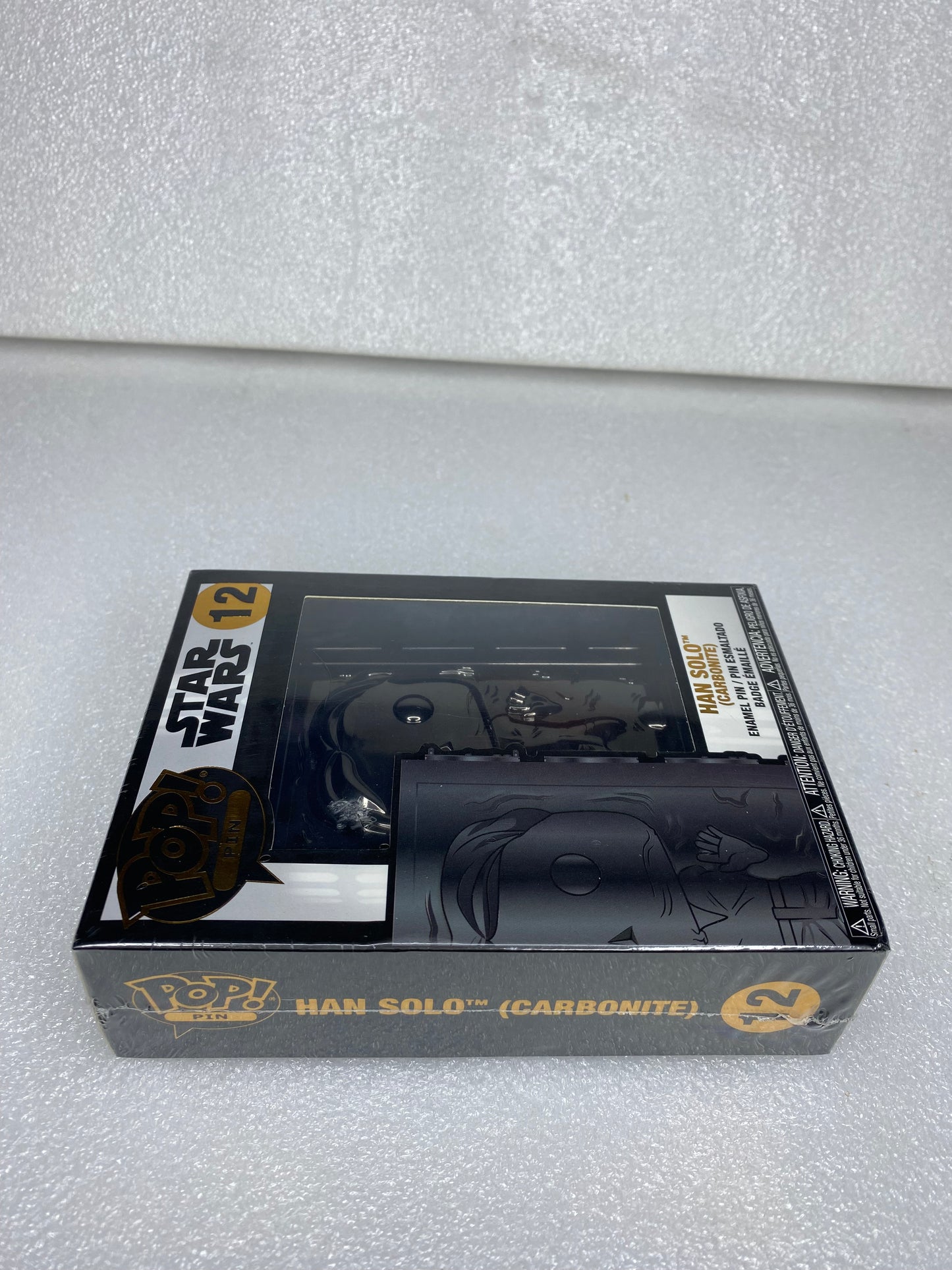 New - Star Wars Funko POP! Enamel Pin #12 Han Solo Carbonite With Stand - (READ)