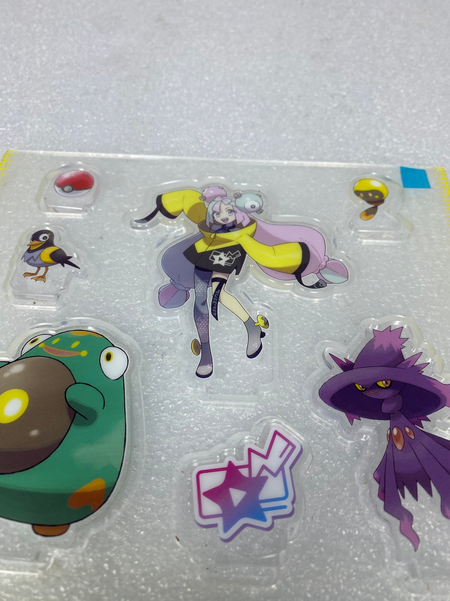 #68 - pokemon Iono's Bellibolt EX Premium Collection Acrylic Stand Sheet- (READ) - (IN CONDITION AS SHOWN)