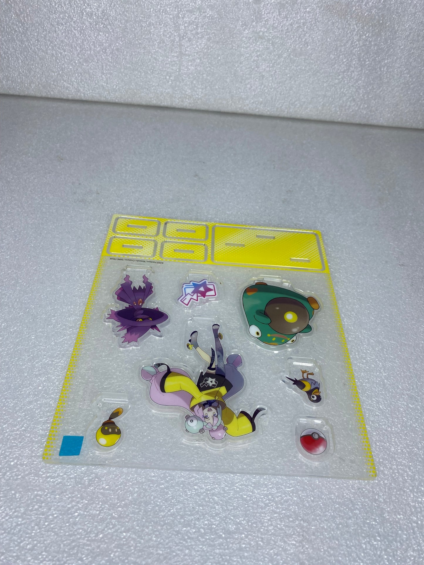 #68 - pokemon Iono's Bellibolt EX Premium Collection Acrylic Stand Sheet- (READ) - (IN CONDITION AS SHOWN)