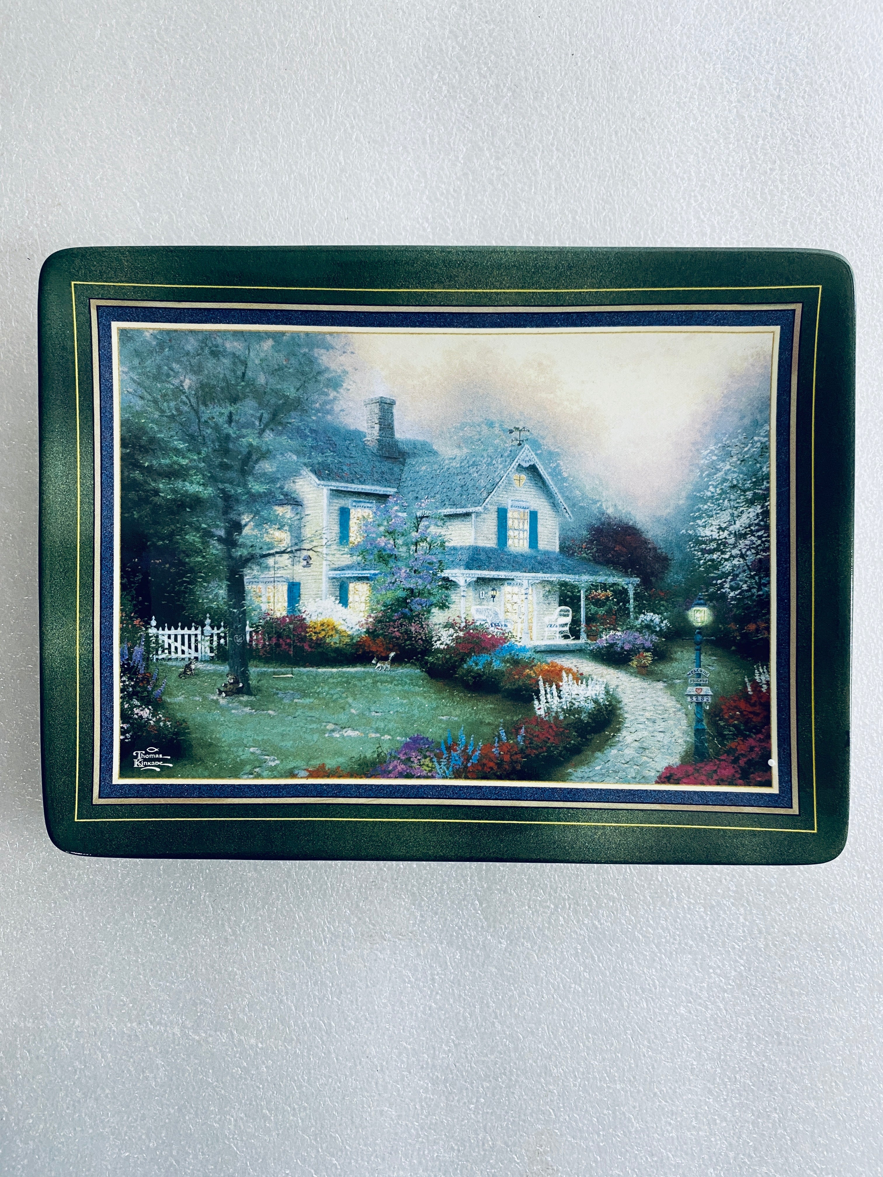 thomas Kinkade's Hometown Memories "Home Is Where The Heart Is" Plate With COA