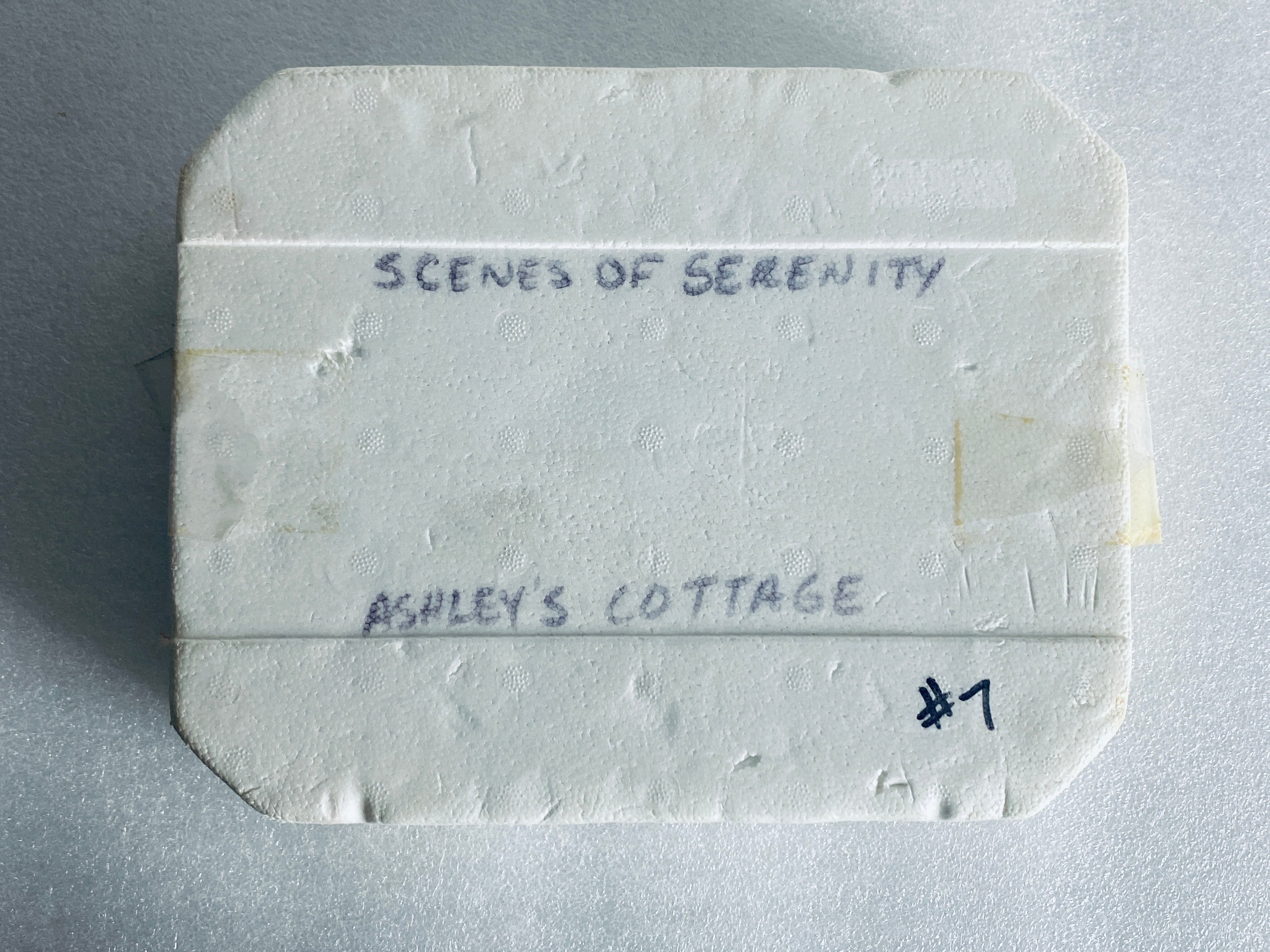 thomas Kinkade's Scenes Of Serenity "Ashley's Cottage" Oval Plate