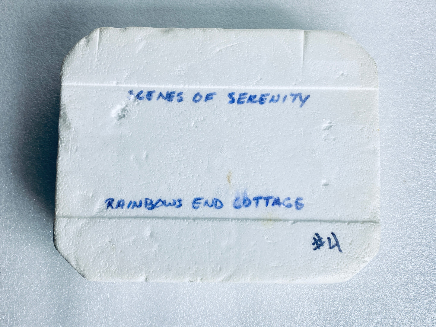 thomas Kinkade's Scenes Of Serenity "Rainbow's End Cottage" Oval Plate With COA