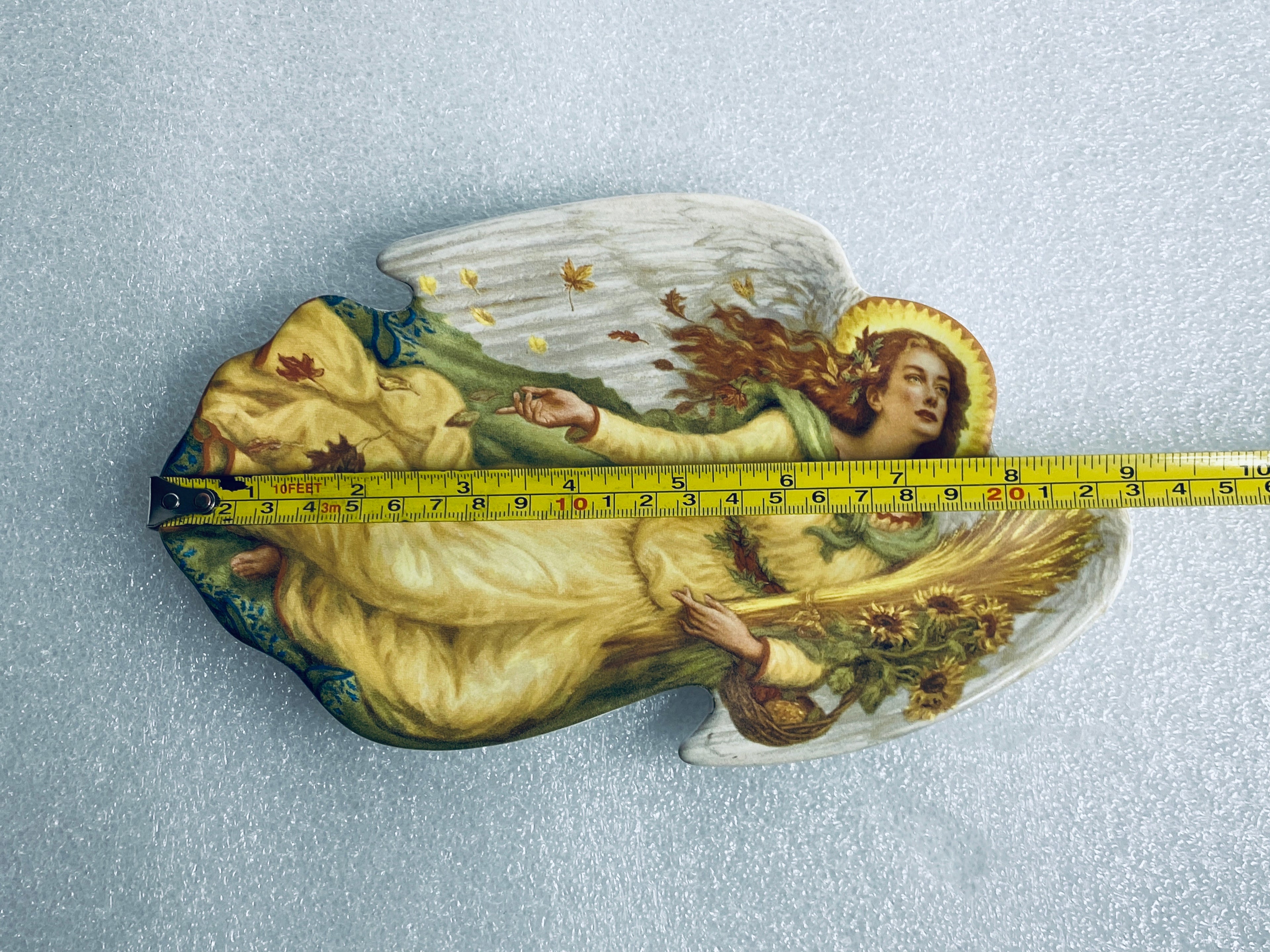 edgar Jerins Seasons Of Joy "Autumn's Harvest" Angel Plate With COA