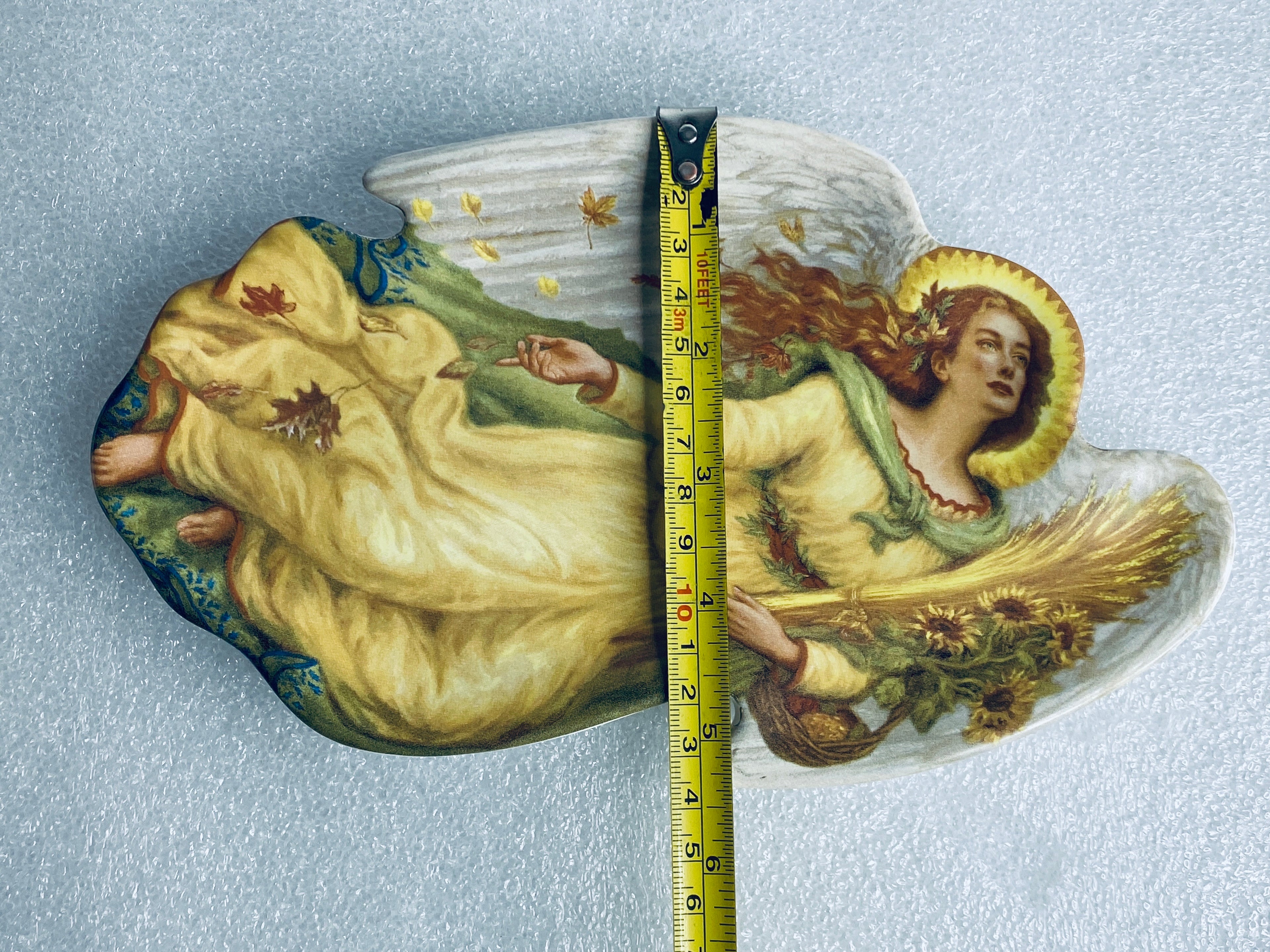 edgar Jerins Seasons Of Joy "Autumn's Harvest" Angel Plate With COA