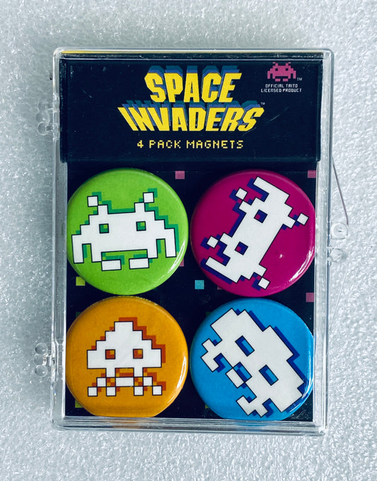 set Of 4 - New Other The Coop Space Invaders 1.5" Magnets Official License- (READ)