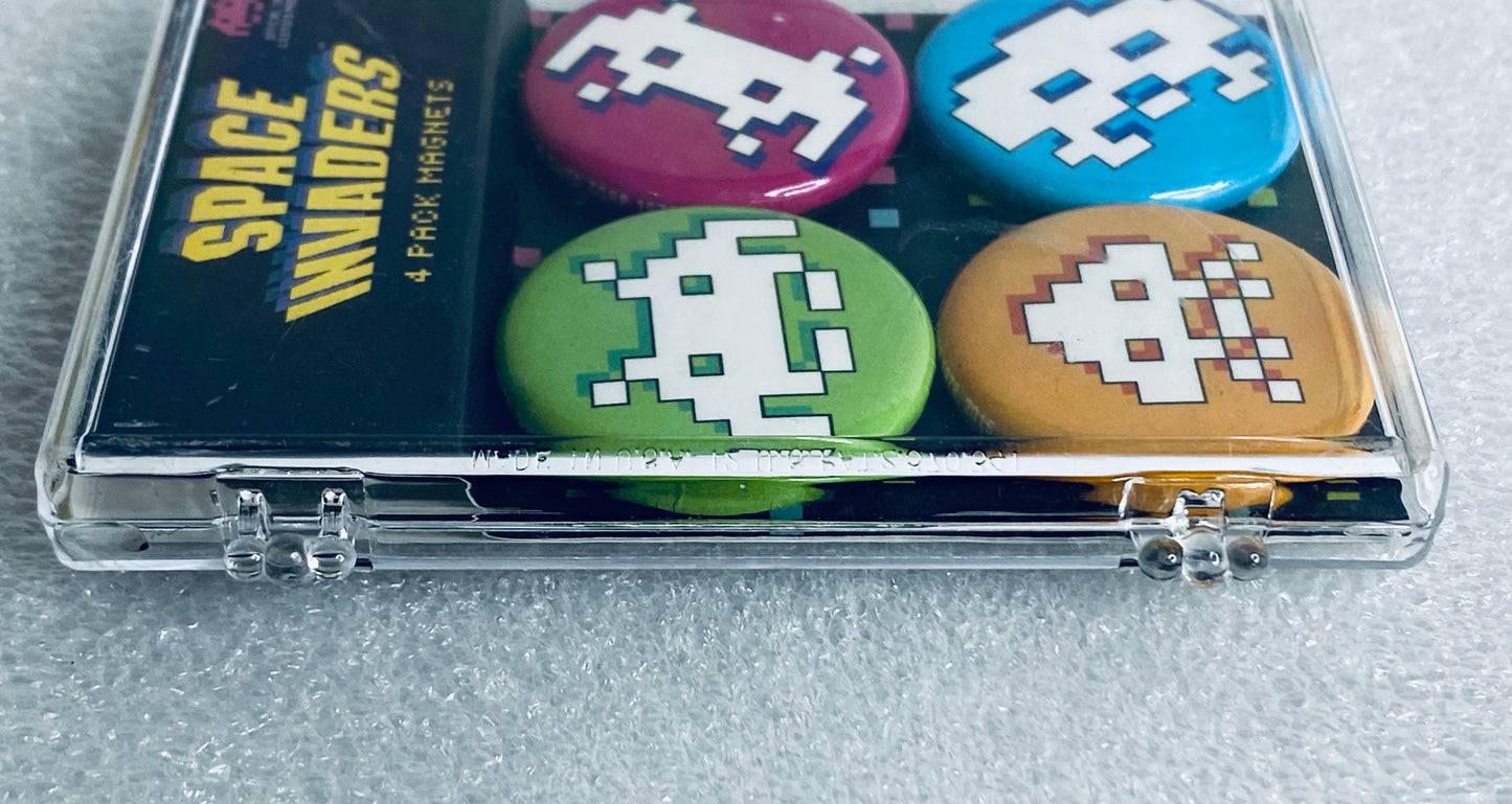 set Of 4 - New Other The Coop Space Invaders 1.5" Magnets Official License- (READ)