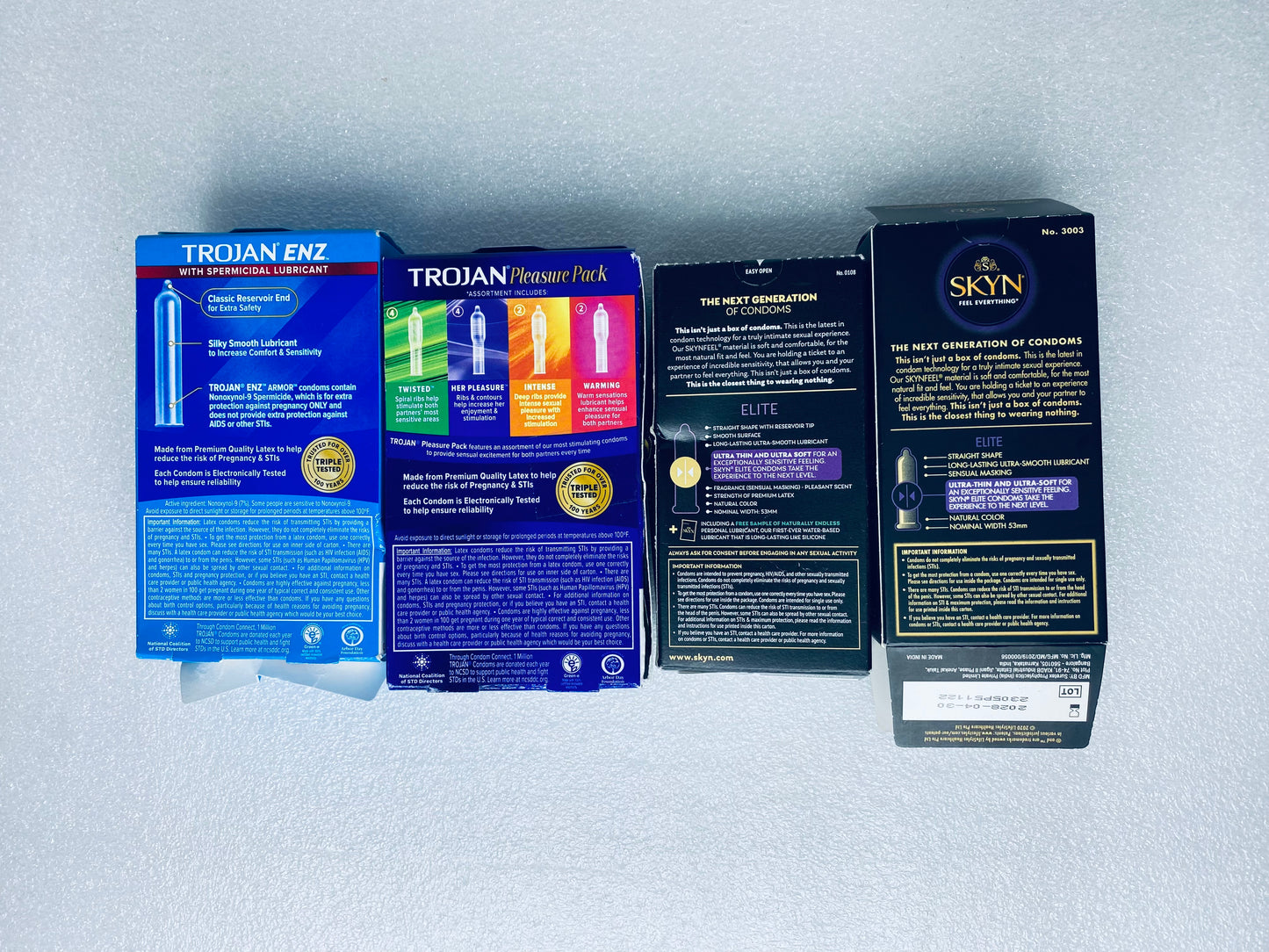 #74 - Open Box - Various Amount of Latex Protective Wraps For Adult Use Only - (READ) - (IN CONDITION AS SHOWN)